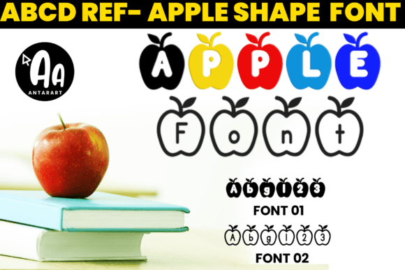 Abcd Ref Apple Shape1: Cheerful Classroom Decor