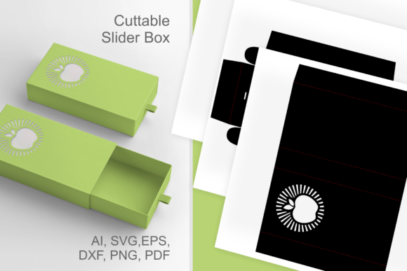 Apple N Sunburst Rays Window Drawer Box