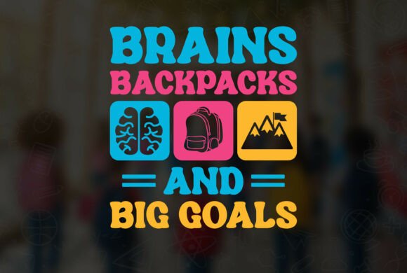 Brains, Backpacks, and Big Goals: The Ultimate Retro-Style Design for Your Next Creative Project