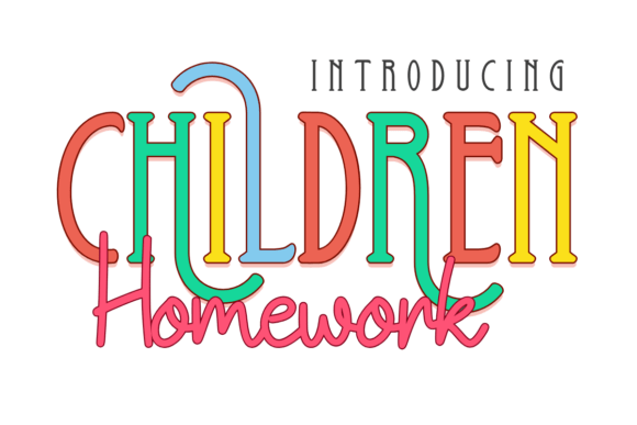 Bringing Joy to the Classroom with Children Homework: A Fun and Friendly Font Duo