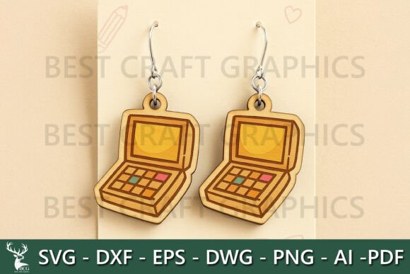 Laptop Earrings – School Tech SVG