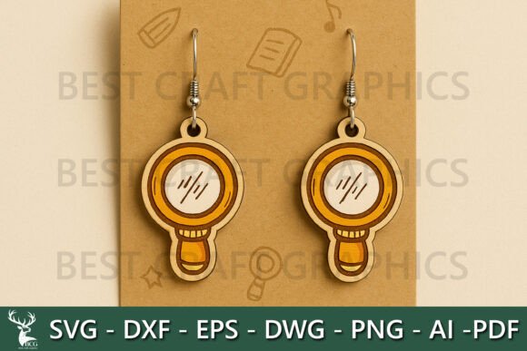 Magnifying Glass Earrings – School Detec