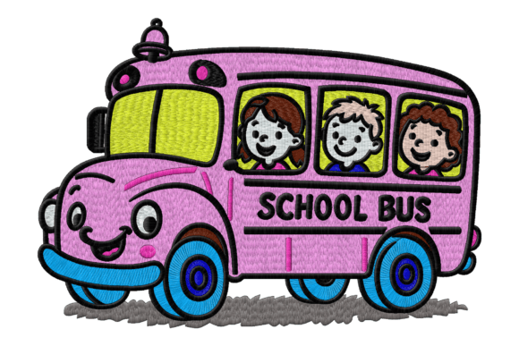 Make Back-to-School Season More Fun with This Adorable School Bus Embroidery Design