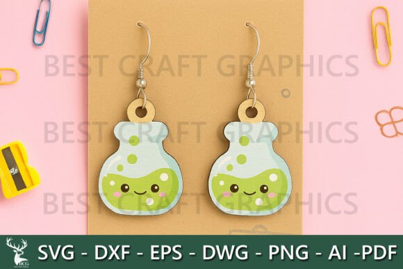 Science Flask Earrings – Chemistry Lab