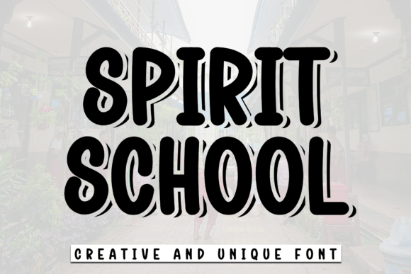 Spirit School: The Bold Typeface That Brings Energy to Every Creative Project