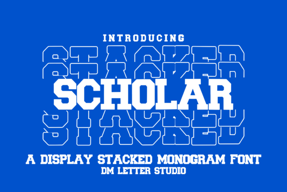 Unlocking Academic Style: The Ultimate Guide to the Scholar Stacked Monogram Varsity Font